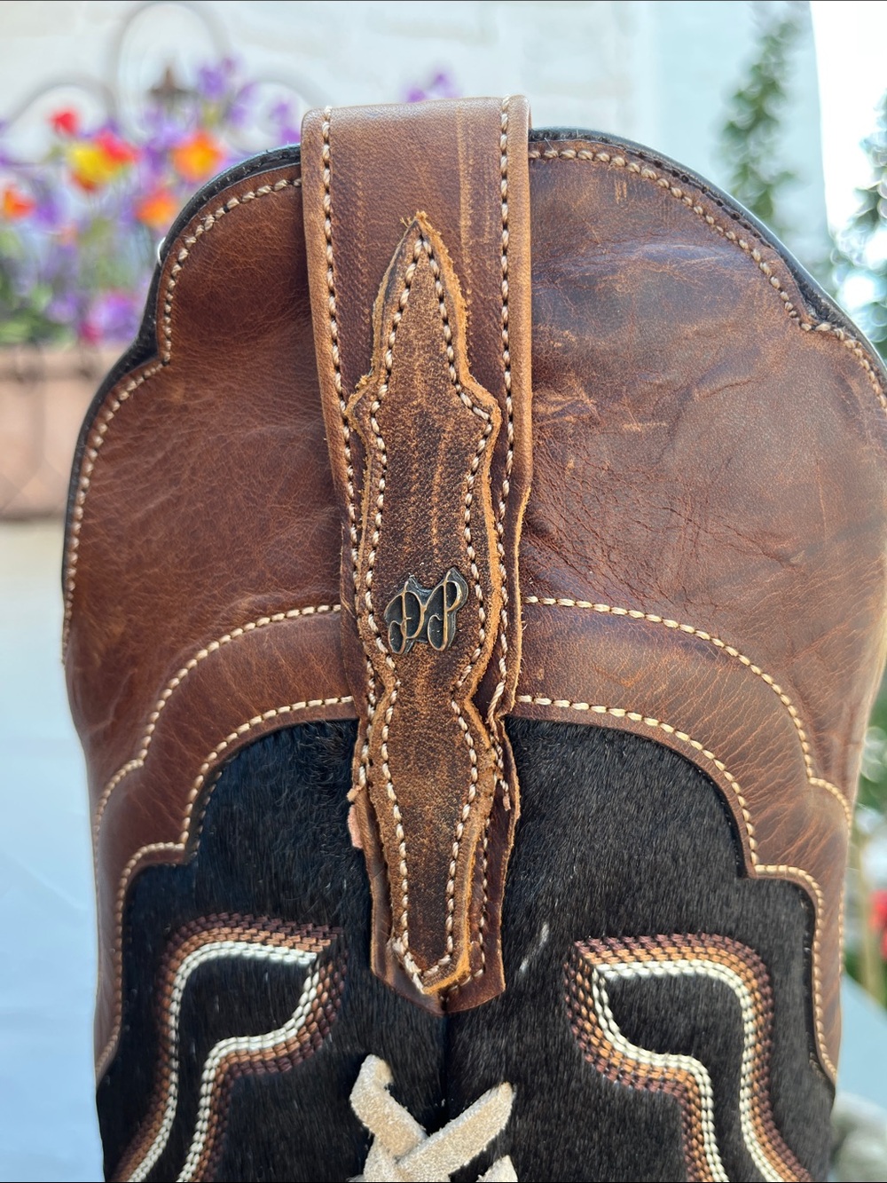 Dan Post “Dayla” Brown Black Tan Leather Fringe Western Heeled Boots Sz9 - Picture 11 of 13